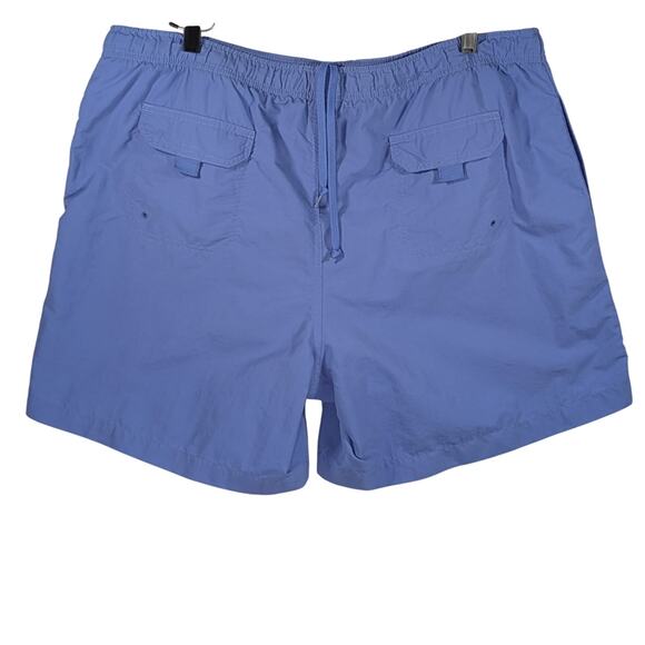 Land's End Swim Trunks Mens L 36-38 Blue Stretch Waist Regular Mesh Lined Pocket - Picture 2 of 5